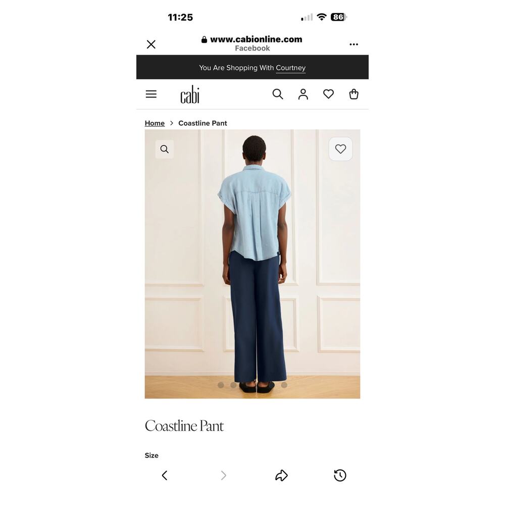 Cabi Coastline pant from Spring 2026. PLEASE READ HAS STAIN size Medium - Picture 5 of 11